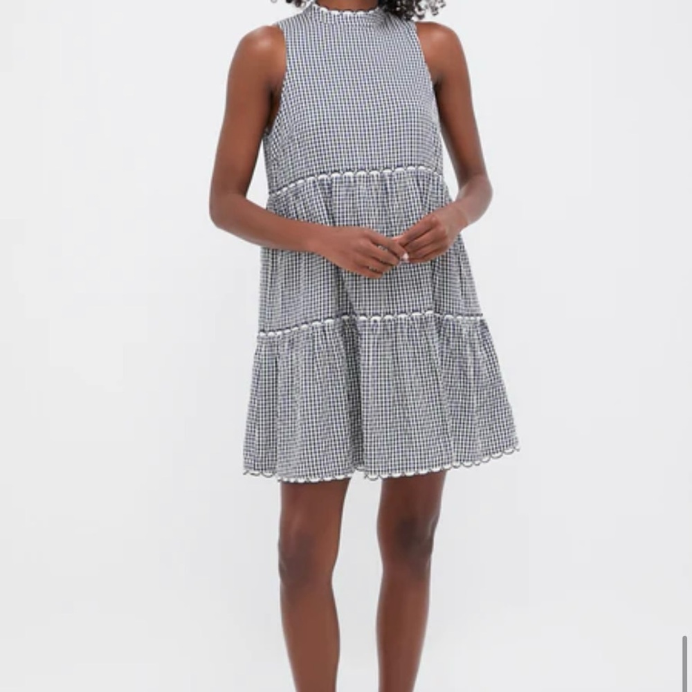 Brand New Tuckernuck New Pomander Place Navy Gingham Morgan Dress Size XXXL - Picture 2 of 6